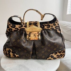 SOLD Limited Edition - Louis Vuitton Monogram Leopard Print Calfhair Polly Bag